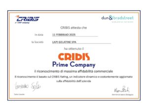 Lapi Gelatine Cribis Prime Company 2025_ita